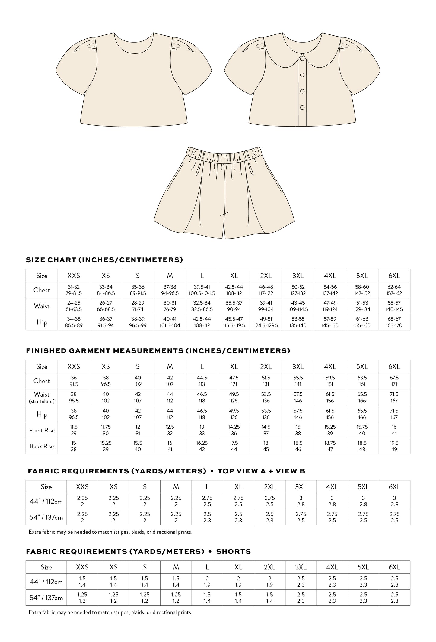 High Tide Set - Matchy Matchy PDF Pattern