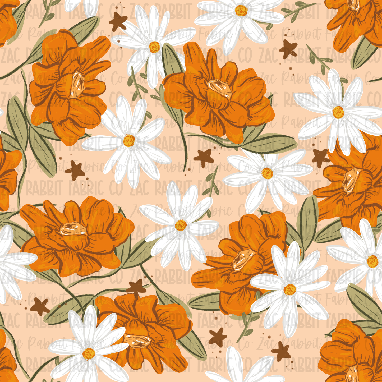Orange Floral