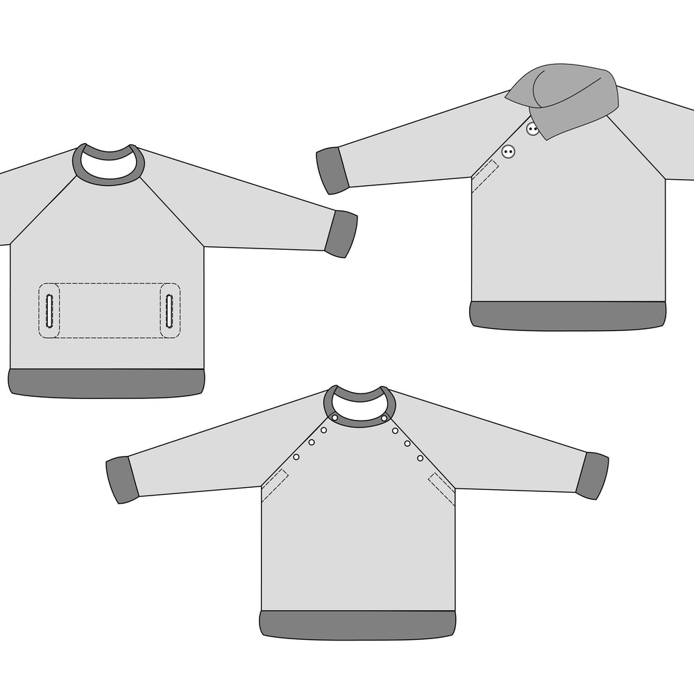 
                      
                        Adventurer Raglan Sweatshirt - Waves & Wild PDF Pattern
                      
                    