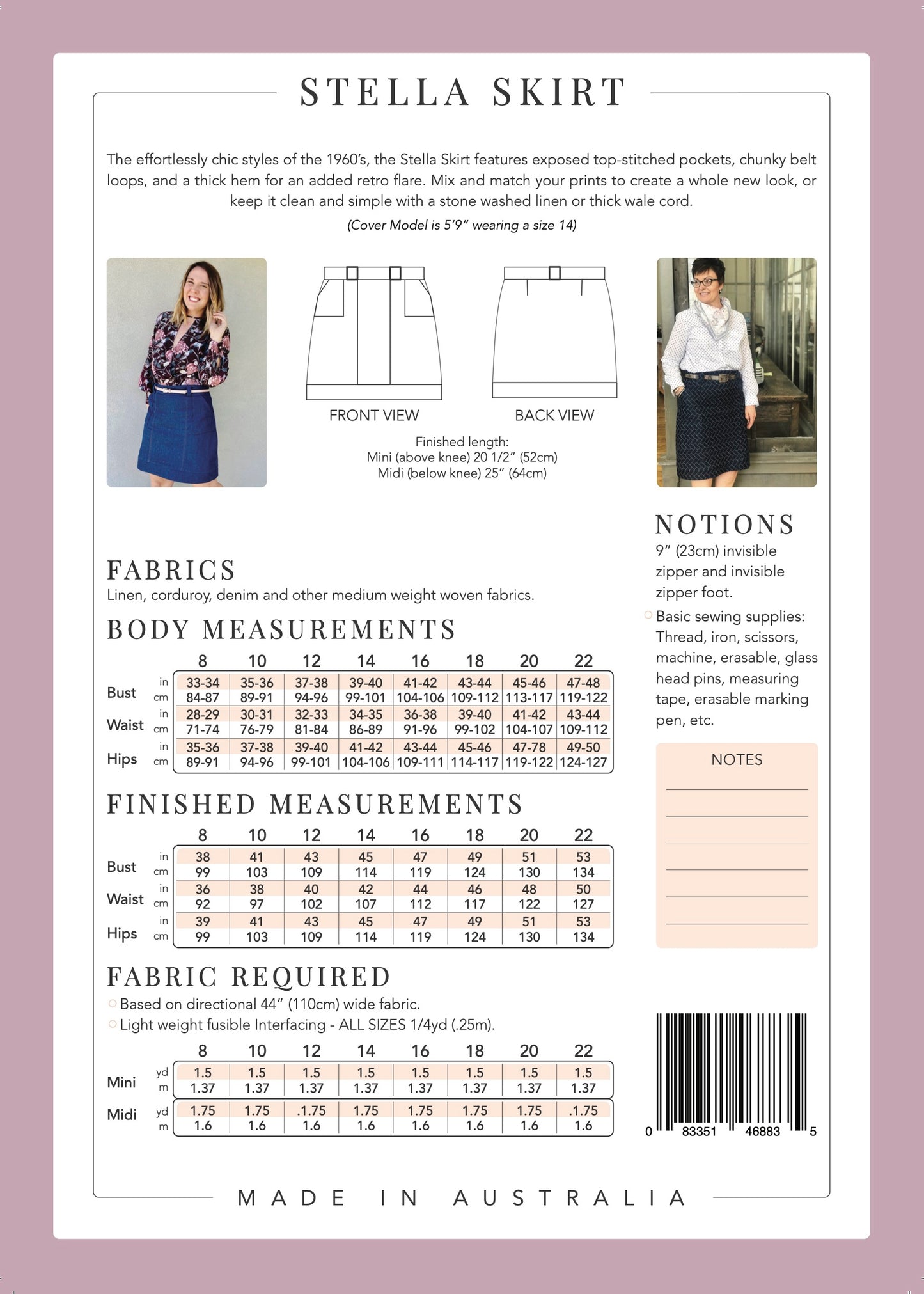 Stella Skirt - Sew To Grow PDF Pattern