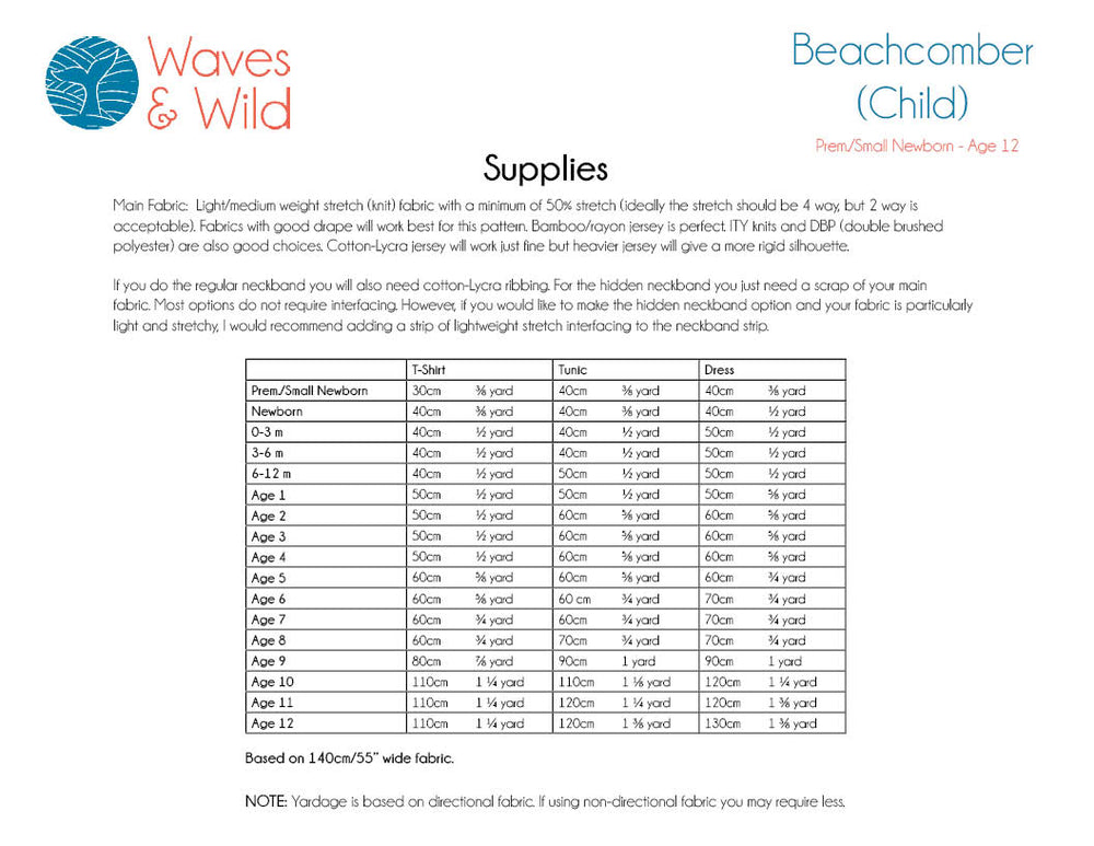 
                      
                        Beachcomber Child - Waves & Wild PDF Pattern
                      
                    