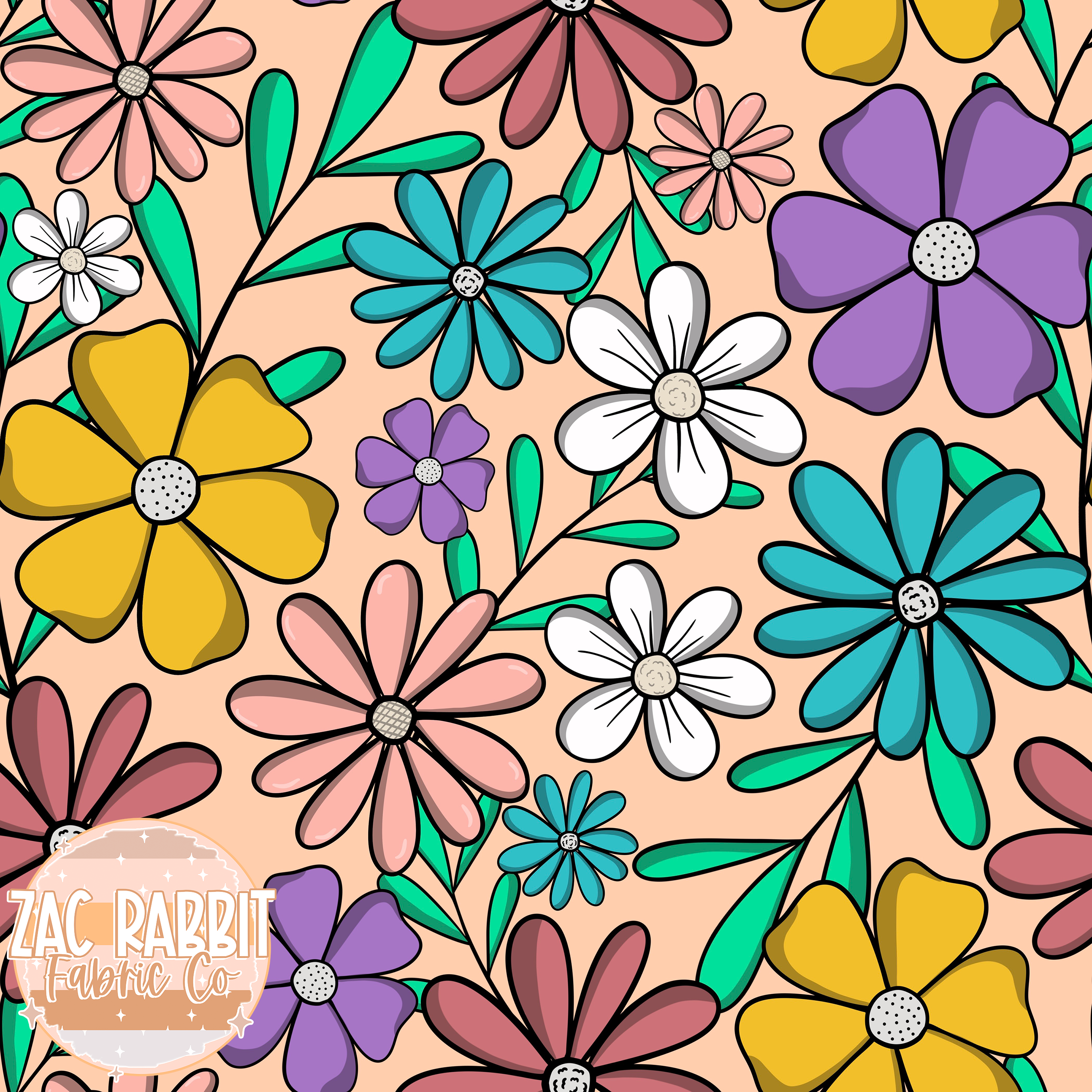 Coloured Floral