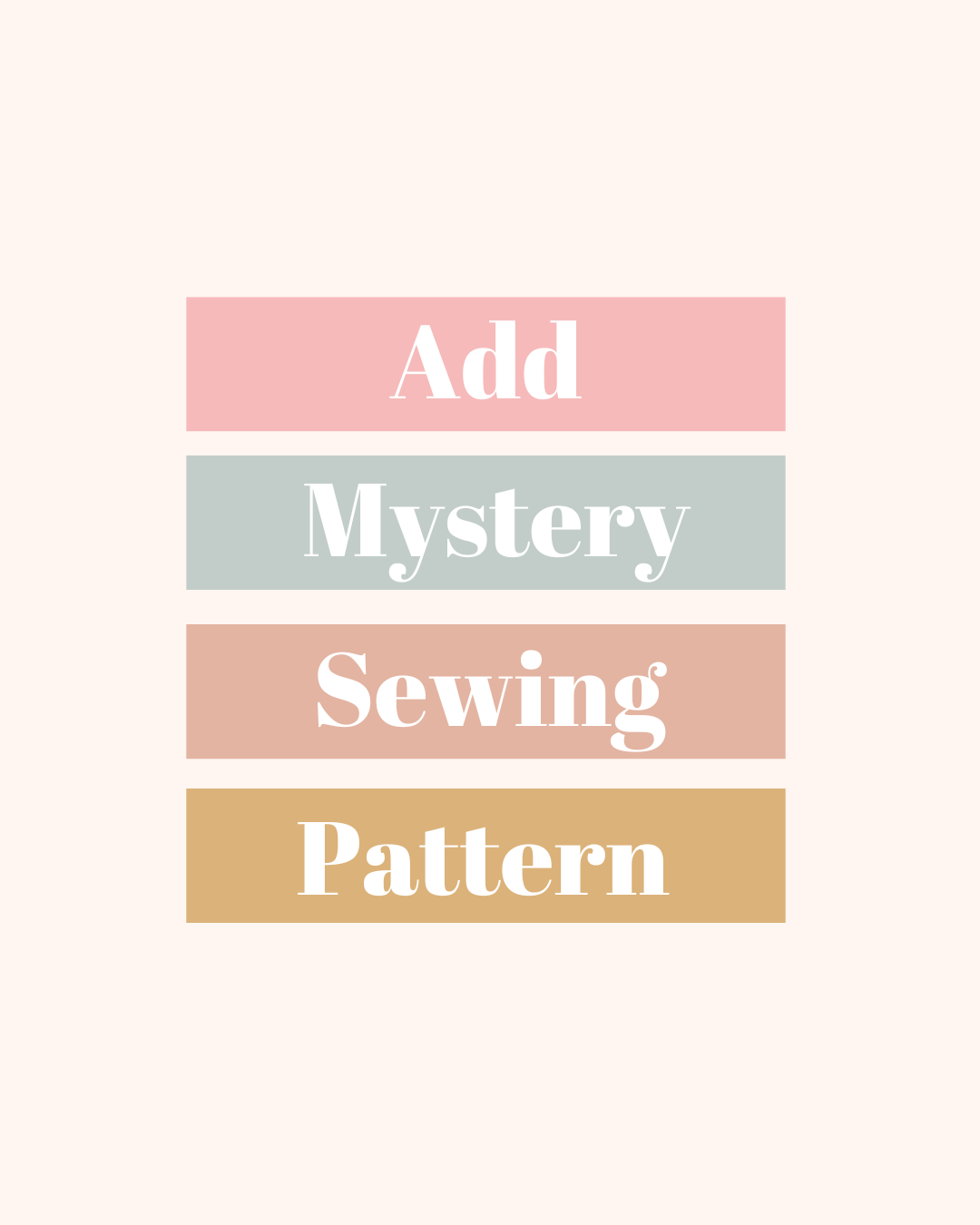 Mystery Sewing Pattern
