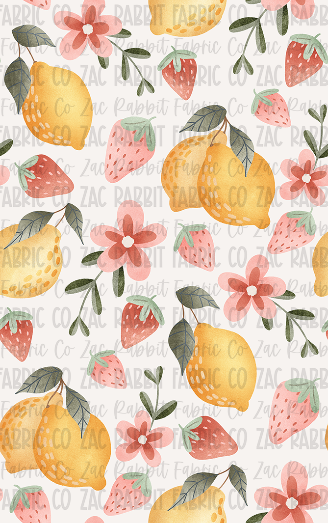 Strawberry Lemons - White - PREORDER