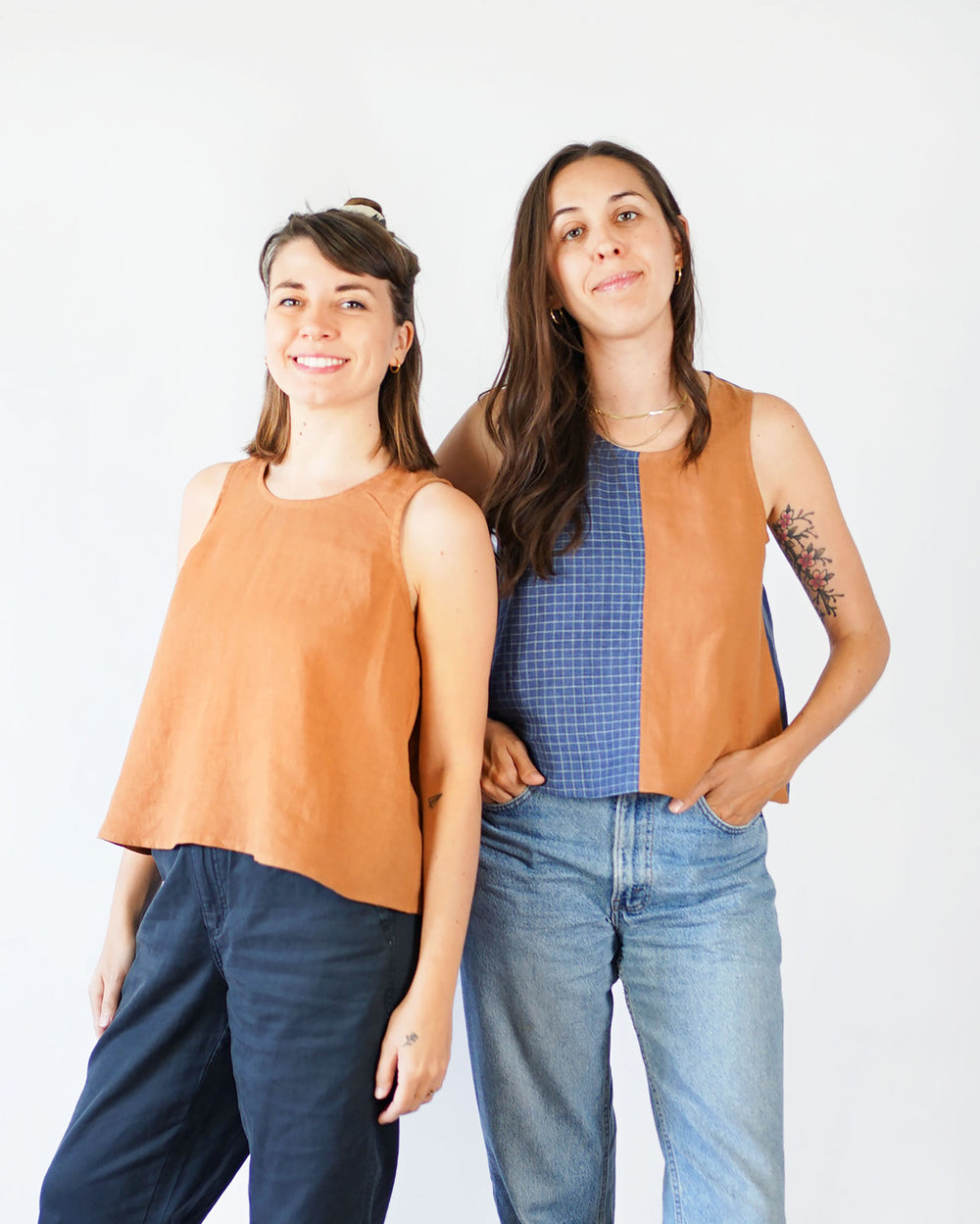 Peplum Split Tank - Matchy Matchy PDF Pattern
