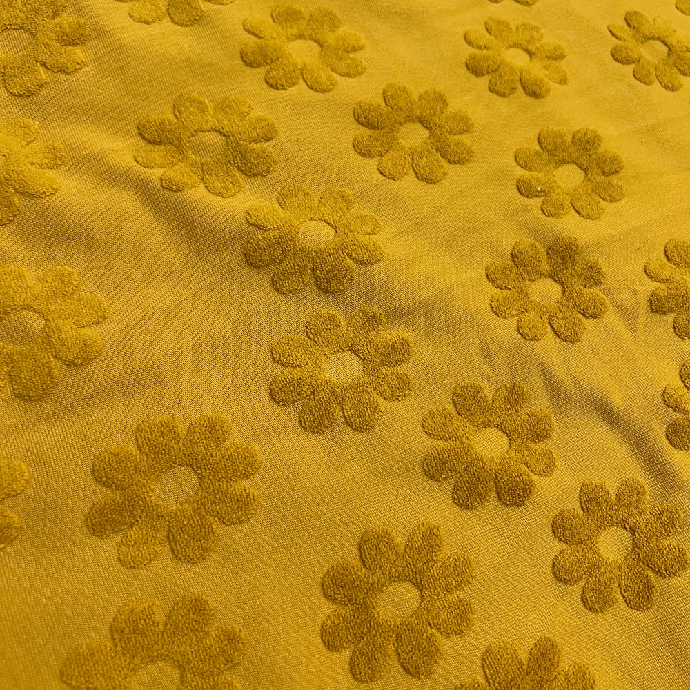 Jacquard Towelling - Mustard