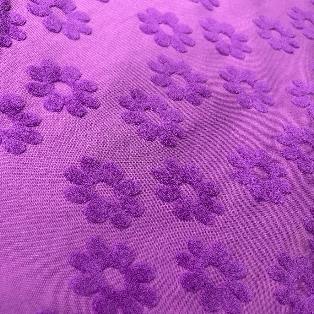 Jacquard Towelling - Purple