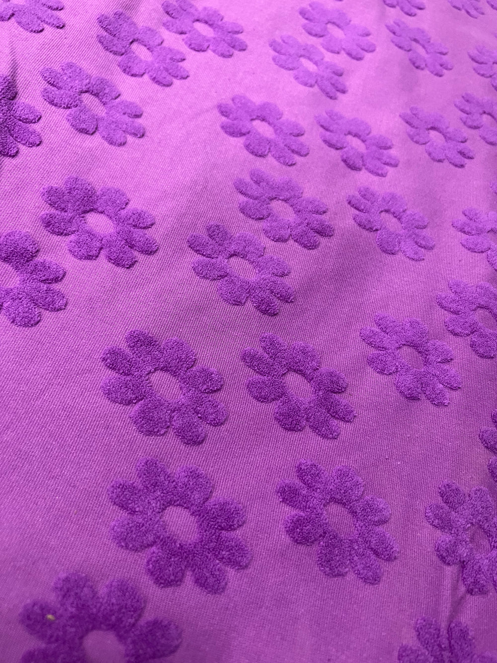 Jacquard Towelling - Purple